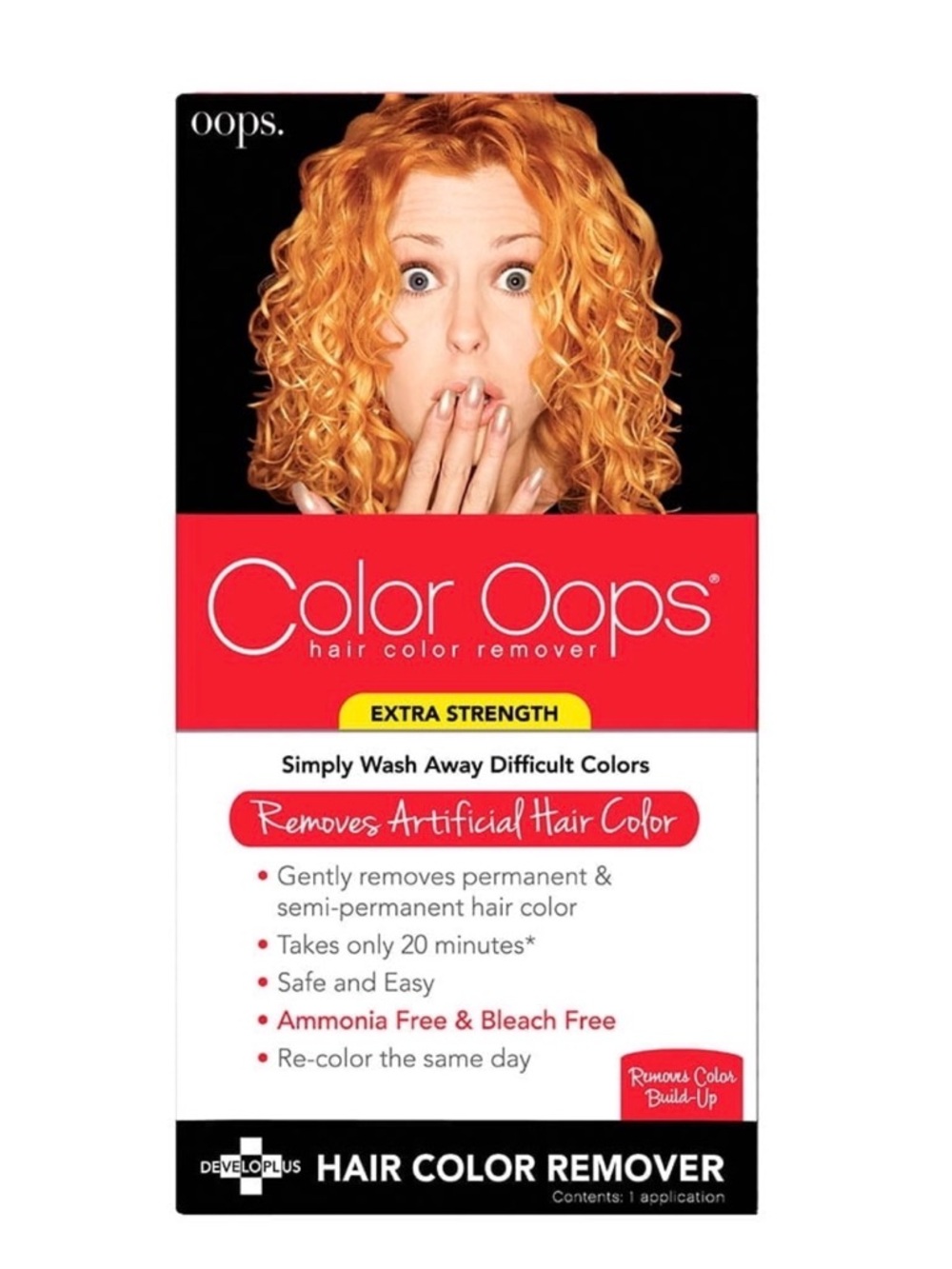 Color Oops Extra Strength Hair Color Remover 1 Application Hair Dye Remover